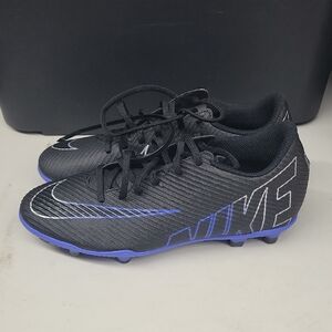 Nike Black and Blue Soccer Cleats